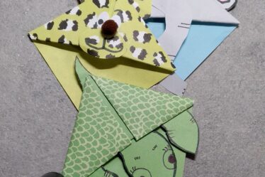 animaletti con carta origami lavoretto scuola