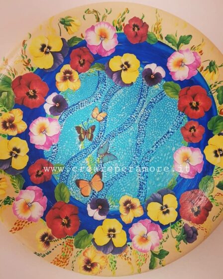 Piatto decoupage