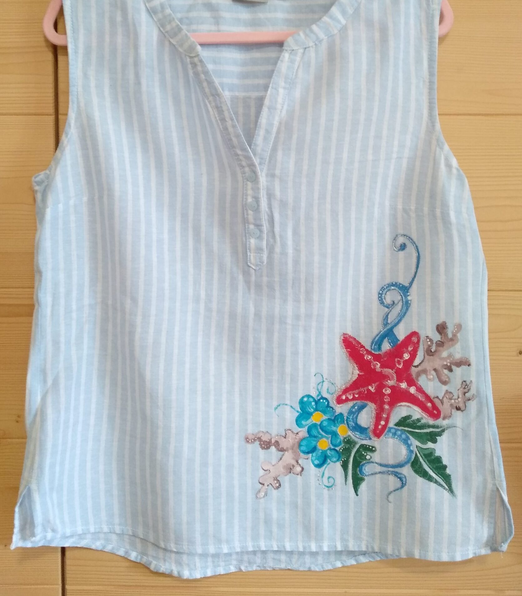 Camicia dipinta a mano