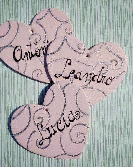 segnaposto cuore